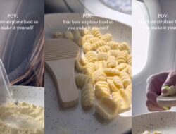 Viral Influencer Masak Pasta di Pesawat, Dihujat Warganet